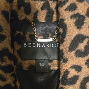 Bernardo Women's Animal Print Teddy Jacket